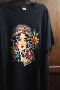 Inca Sailor Graphic Short Sleeve Tee - Black